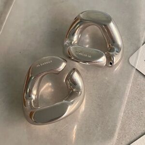 Jill Sander Silver cuff earrings
